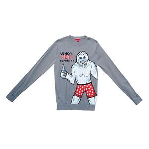 Who's Yeti to Party Holiday Sweater - Small